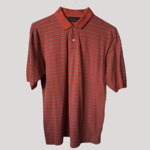 Basic Editions Red and Black Polo Shirt Men’s M